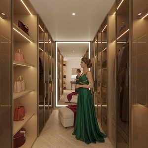 VIQ Dressing Minimaliste pour Résidentiel/Commercial en MR-MDF fini avec finition stratifiée Vente en Gros 2026 - Product Image 1