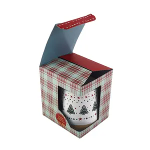 Wholesale Cardboard Degradable Paper Box Coffee Travel Mug Packaging Shipping Boxes Custom Logo