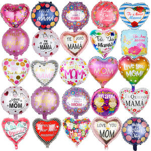 Ballons en aluminium de 18 pouces ronds/en forme de cœur pour la fête des mères, ballons en aluminium à l'hélium pour la fête des mères, amour, Feliz Dia Mama, Globos en espagnol - Product Image 2