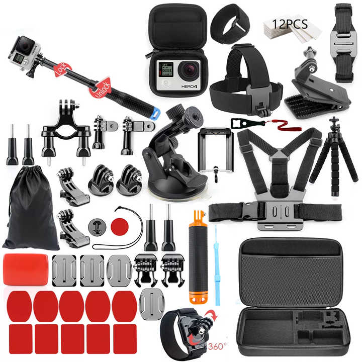 GoPro12とバッテリー、ラバーケース （Amazon | PULUZ GoPro HERO 13 