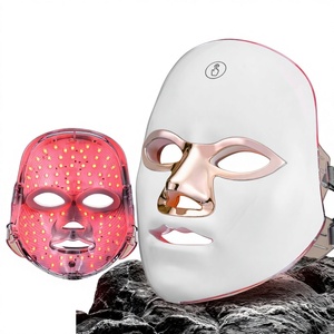 Masque facial LED sans fil 7 couleurs, photothérapie à la lumière rouge, rajeunissement de la peau, anti-âge, appareil de beauté pour le visage, pour usage domestique - Product Image 4