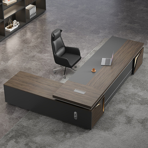 Modern Luxury Style <strong>Working</strong> <strong>Table</strong> Wooden Office <strong>Table</strong> <strong>for</strong> Sale Executive Office Desk With Cabinet - Product Image 2