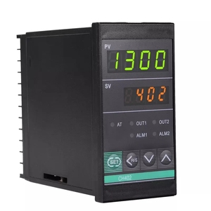 Oven <b>Thermostat</b> Digital Temperature Regulator PID Temperature <b>Controller</b> CH402 SSR Relay Dual Output Vertical 48*96mm - Product Image 2
