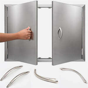 Porta della cucina per esterni barbecue 201 304 in acciaio inox doppia porta a muro armadi moderni mobili da cucina per esterni - Product Image 3