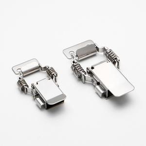 Loquet à levier en acier inoxydable, à ressort, plaqué zinc, avec cylindres de verrouillage et pince de serrage - Product Image 1