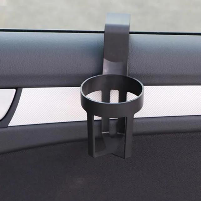 Universal In Car Holder Getränke Getränke halter Auto flasche kann Tür halterung Cup für Autos stehen schwarz Farbe