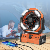 2025 nouveauté Camp ventilateur extérieur alimenté par batterie 30000mAh ventilateur de Table Portable plafond Rechargeable Camping ventilateur avec lumière