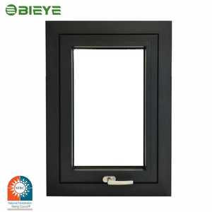 Fenêtre pare-soleil moderne pour villa extérieure, en bois recouvert d'aluminium, avec nettoyage facile, ventilation flexible, isolation thermique et économie d'énergie - Product Image 1