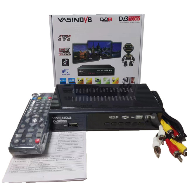 2023 New DVB TV Box HD Digital TV Receiver Fee Internet Channel Support iptv Dvb T2, Dvb-C Set-top Box