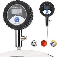 20psi 1.4bar Mini ballon de football manomètre affichage numérique pour volley-ball basketball baromètres
