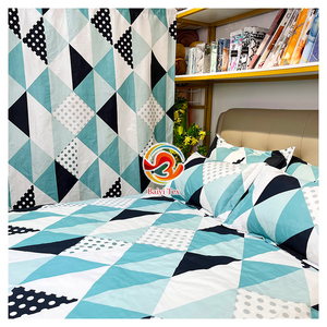 Bán buôn 6 cái 8 cái 10 cái 12 cái Vua Kích thước tấm Ga Trải Giường Polyester bộ với phù hợp với rèm cửa giá rẻ Khăn trải giường bộ đồ giường đặt - Product Image 2