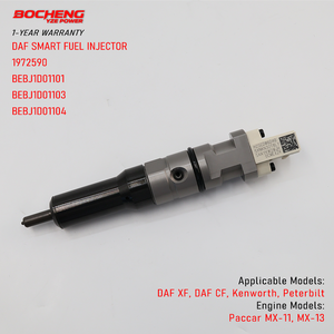 หัวฉีดน้ำมันดีเซล 1972590 สำหรับเครื่องยนต์ Paccar MX11 MX13 รถบรรทุก DAF XF CF Euro 6 รุ่น BEBR3A01100 1952044 พร้อมหัวฉีดแท้ - Product Image 1