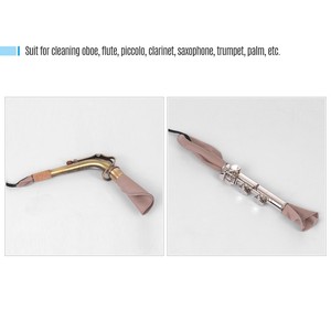 Paño de limpieza de instrumentos de viento con correa, limpiador de Shammy Artificial suave para oboe, <span class=keywords><strong>flauta</strong></span>, <span class=keywords><strong>clarinete</strong></span>, saxofón, <span class=keywords><strong>Trompeta</strong></span> - Product Image 5