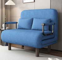 Sofá Cama Plegable Multifuncional de 2 Plazas para Sala de Estar de Tela al por Mayor del Fabricante