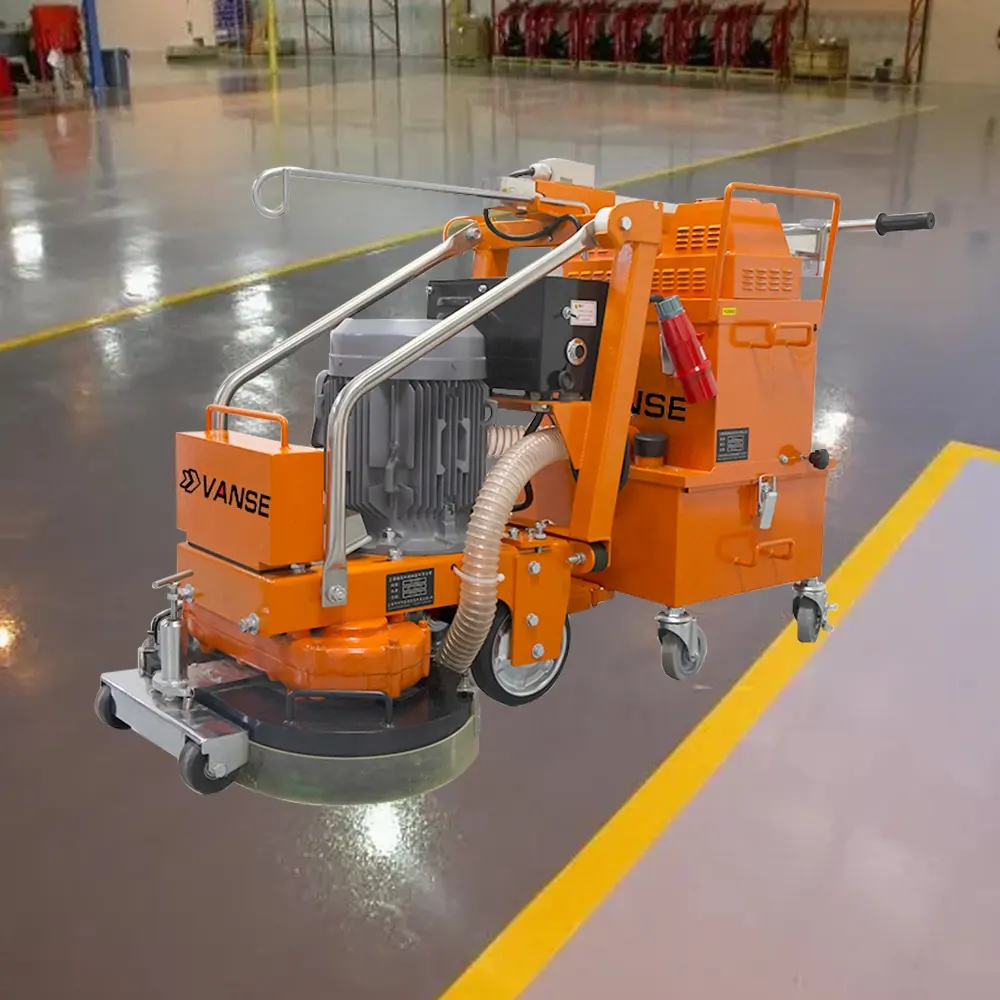 VS-600D Wet And Dry Industrial Equipment Price Epoxy Diamonds Electric Concrete Grinder With Filter Concrete Dust Extractor