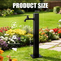 Robinet de jardin extérieur en acier inoxydable de conception chinoise, robinet sur pied, résistant au gel, pour arrosage de jardin