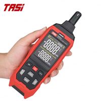 TASI TA622B Termo-Higrometer Digital Tipe Integral untuk Sensor Layar LCD Akurasi Tinggi Pencatat Data USB Penggunaan Dalam/Luar Ruangan