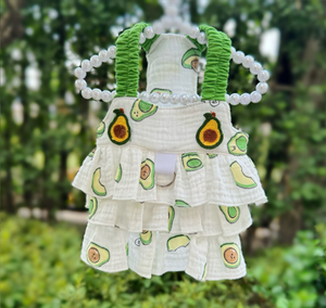 เสื้อผ้าสัตว์เลี้ยงน่ารักระบายอากาศได้สำหรับสุนัขแมวแมวเจ้าหญิงกระโปรงสลิงผ้าฝ้ายตุ๊กตาหมี<span class=keywords><strong>ขม</strong></span>ลาย - Product Image 5