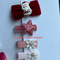 Barrettes à cheveux personnalisées en velours et polyester avec paillettes et franges pour tout-petits/bébés/enfants