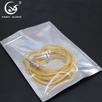 Câble audio stéréo équilibré YIVO XSSH Hi-End 3,5 mm, tressé souple, répartiteur 1 vers 2, pour double haut-parleur, microphone, écouteurs, DIY
