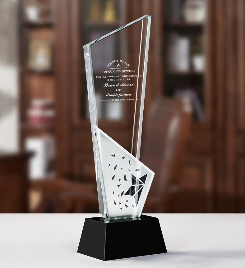 K9 cristal de troféu estrela decorativo, vidro personalizado, eventos esportivos, lembrança, premiada, placa de cristal
