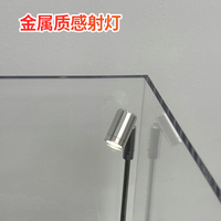 Vitrine d'exposition moderne en acrylique transparent personnalisable DIY, épaisseur du panneau 5 mm, étagère métallique pour figurines, décoration intérieure, marchandises