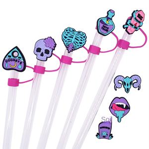 Adornos de Paja para Halloween con Diseño de Dibujos Animados, Diámetro Grande de 10 mm, Adornos Decorativos para Vasos de Paja para Fiestas de Halloween - Product Image 4