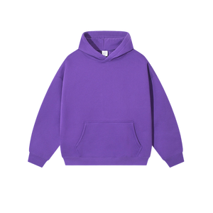 Felpe con cappuccio <span class=keywords><strong>viola</strong></span> in cotone 100% di alta qualità per uomo e donna in pile spesso in bianco e pesante felpe con cappuccio con Logo stampato personalizzato - Product Image 2
