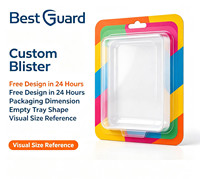 Empaque de Blíster Personalizado con Orificio para Colgar, Tarjeta de Papel con Marca, Moldeado al Vacío Resistente, PET Reciclable, Diseño de Logotipo/Gráfico Personalizado para Juguetes