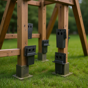 Supports d'angle composés pour plateforme, 4 pièces, pour bois de 4x4, jouets d'extérieur, structures, supports métalliques - Product Image 2
