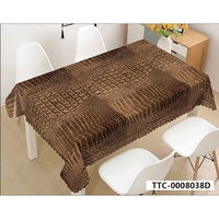 Nappe de table tendance en plastique écologique, durable, imperméable, résistante à l'huile et à la chaleur, facile à nettoyer, pour cuisine