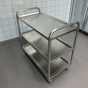 ล้อรถเข็นทำจากสแตนเลสสำหรับรถทานอาหารในซูเปอร์มาร์เก็ตร้านอาหารโรงแรม - Product Image 6