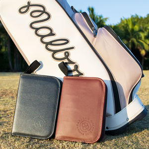 Sac d'accessoires de golf personnalisé en cuir OEM, porte-tee, marqueur de balle et outil de réparation de divots, coffret cadeau de golf - Product Image 6