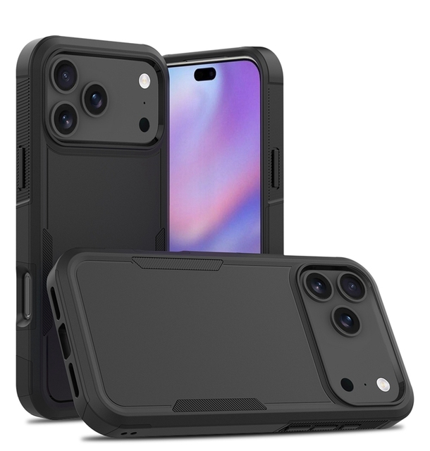 Armor Shockproof Case Dual Layer Mobile Phone Cover for iPhone 17 Pro Max Hybrid Armor PC TPU Back Cover
