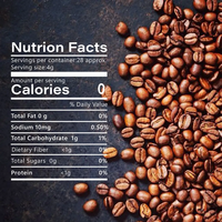 Complément Alimentaire Sauvage : Café Gourmet Équitable avec Extrait de Crinière de Lion et de Champignon Chaga en Poudre 99% 180g en Bouteille