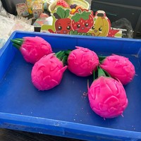 Jouet de décompression géant super doux en TPR, simulation de fruit du dragon à pétrir, jouet anti-stress