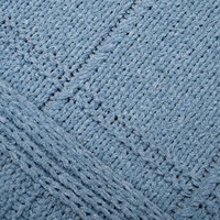 Couverture en tricot jacquard texturé à carreaux, bleu brume, en chenille douce et chaude, lavable, pliable, pour toutes les saisons