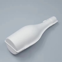 Boîte d'emballage personnalisable haut de gamme en pulpe de papier de canne à sucre moulée, écologique et biodégradable, pour cadeaux et vins