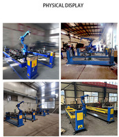 Robot de soudage automatique 6 axes à double poste de soudage (tête et étrier) avec cellule de soudage sous gaz