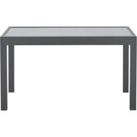Ensemble de table de jardin moderne en aluminium extensible le plus populaire en verre trempé pour salle à manger en plein air