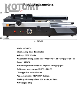 Máy tính để bàn keo máy tính ràng buộc nóng chảy dính máy tính ràng buộc tự động cuốn sách tài liệu máy tính RÀNG BUỘC - Product Image 6