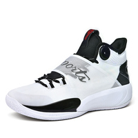 Chaussures de basket-ball unisexes de qualité supérieure à lacets avec amorti et semelle extérieure antidérapante, doublure en coton, chaussures de sport personnalisables