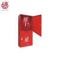 Armoire de lutte contre l'incendie avec armoire de tuyau d'incendie en fibre de verre rouge serrure d'armoire de tuyau d'incendie