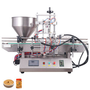 Máquina llenadora automática de sobremesa de 2 cabezales de pistón para miel, champú, loción, salsa, crema cosmética, helado, yogur y ketchup - Product Image 3