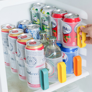 Nhà Bếp Tủ lạnh 4 lỗ bia có thể Chứng Khoán giá kệ tủ lạnh nước lấp lánh uống Soda Organizer PP nước giải khát chủ hiện đại - Product Image 1