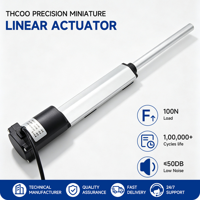 Aluminium Electric Stepper Motor Micro 1000mm Inline Linear Actuator 12V Machine Long Stroke Home Appliance Boat IP54 Overload