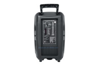 Portable 8 pouces sans fil rvb LED haut-parleur extérieur TWS Microphone batterie cc Source d'alimentation USB AUX karaoké parties en plastique