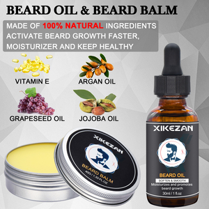 Holesale are eard Balm et ouourishing Beard Men Cson rowth roweard Il rrganic Ash nd onditioner it - Product Image 5