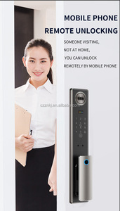 TUYA WIFIビデオデジタル指紋パームベインスマートドアロック顔認識ロックCerradura Inteligente生体認証スマートロック - Product Image 5