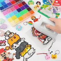 Perles à fondre artisanales de qualité supérieure, assortiment complet de 264 couleurs riches, fournitures pour perles DIY, perles pixel